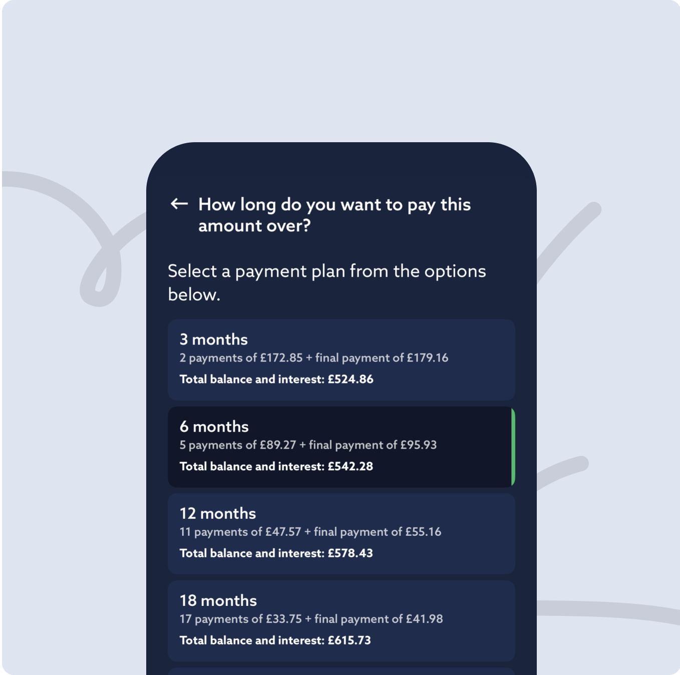 Instantly draw down larger amounts for one off purchases or to consolidate debts and build your own repayment plan over a period that suits you.²